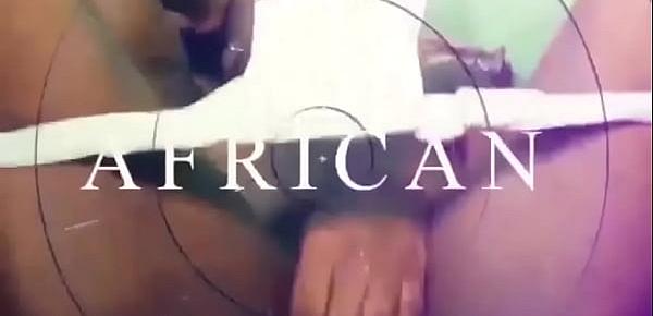  I gave this black ebony from Ghana an interesting hands on experience  cock